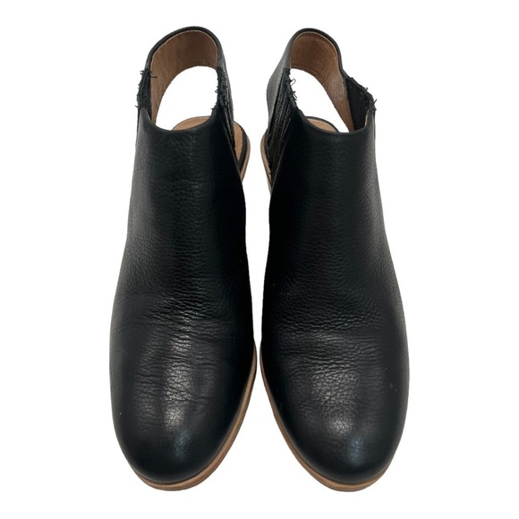 Gentle Souls Harlie Slingback Black Leather Open Back Comfort Booties Womens 9.5 - Picture 3 of 13